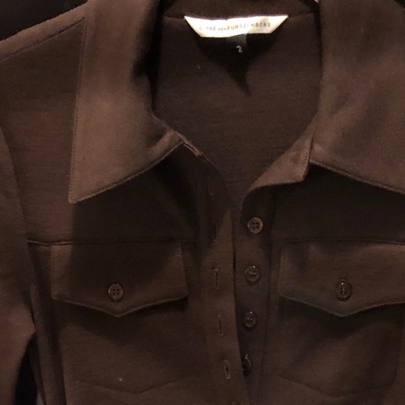 Diane Von Furstenberg Button Up Collar Dress | 2 - Picture 6 of 8